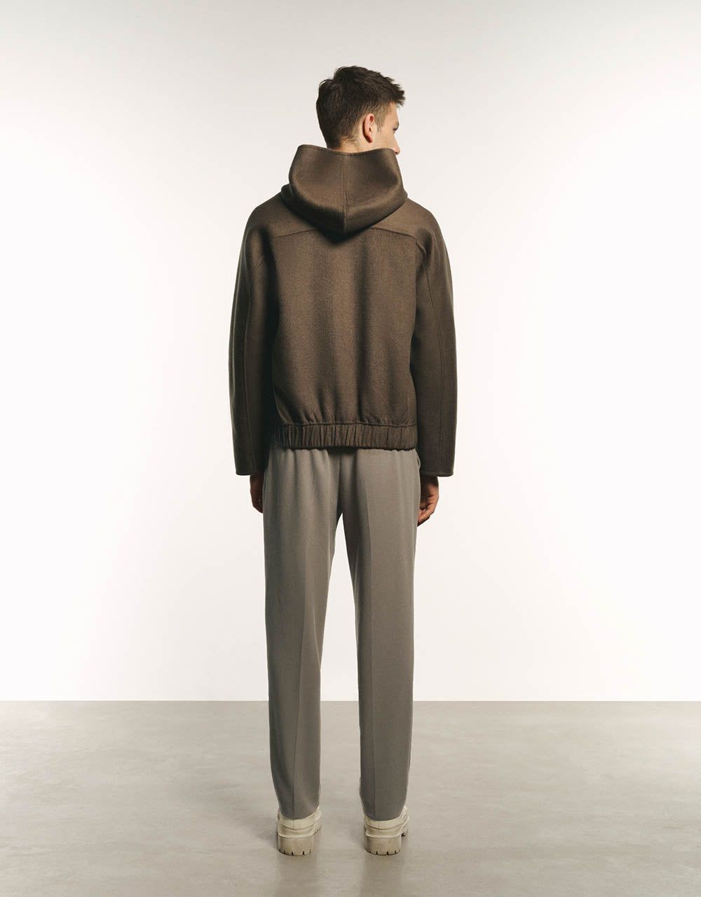 Zipper Front Hooded Jacket sold by Urban Revivo product image thumbnail 3