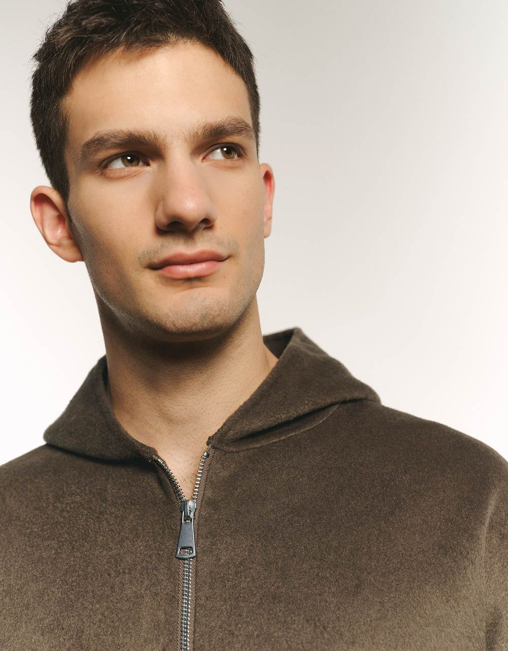 Zipper Front Hooded Jacket sold by Urban Revivo product image thumbnail 4