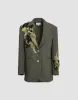 Peak Lapel Straight Tailored Blazer sold by Urban Revivo
