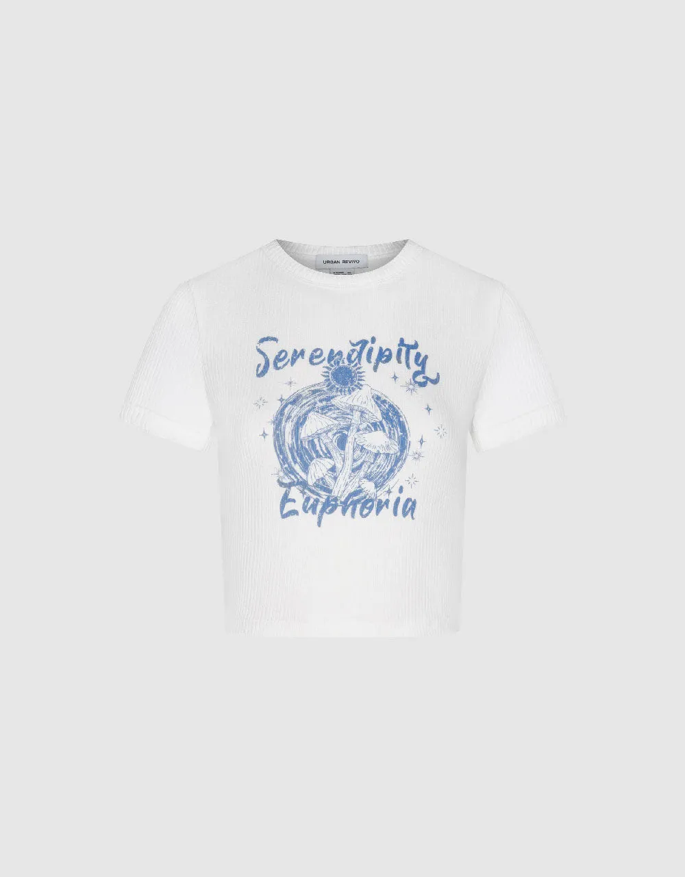 Crew Neck Skinny T-Shirt sold by Urban Revivo product image thumbnail 2