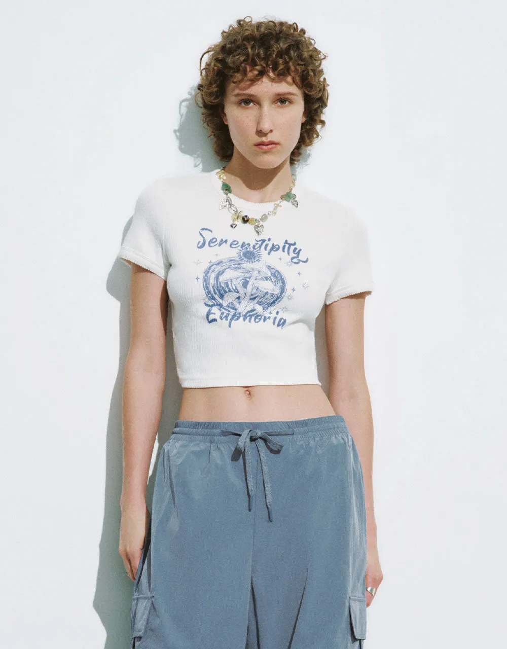 Crew Neck Skinny T-Shirt sold by Urban Revivo