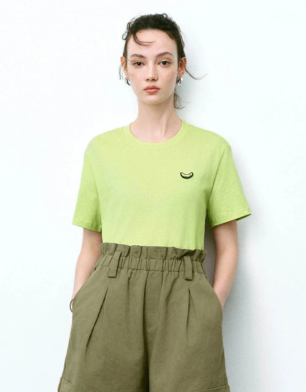 Crew Neck Loose T-Shirt sold by Urban Revivo