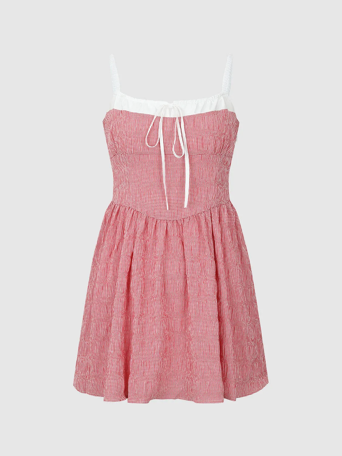 Bow Décor Square-cut Collar A-Line Cami Dress sold by Urban Revivo product image thumbnail 2