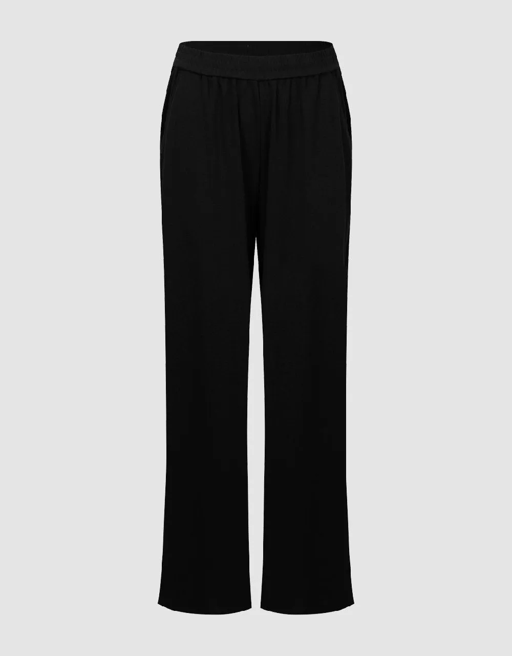 Elastic Wasit Knitted Wide-Leg Pants sold by Urban Revivo