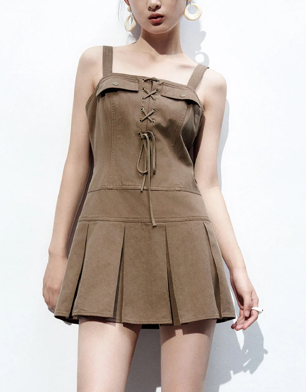 Pleated Mini A-Line Dress sold by Urban Revivo product image thumbnail 2