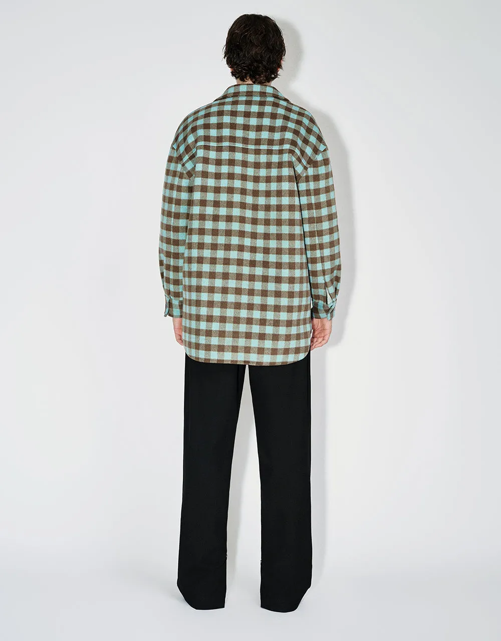 Plaid Straight Woolen Jacket sold by Urban Revivo product image thumbnail 4
