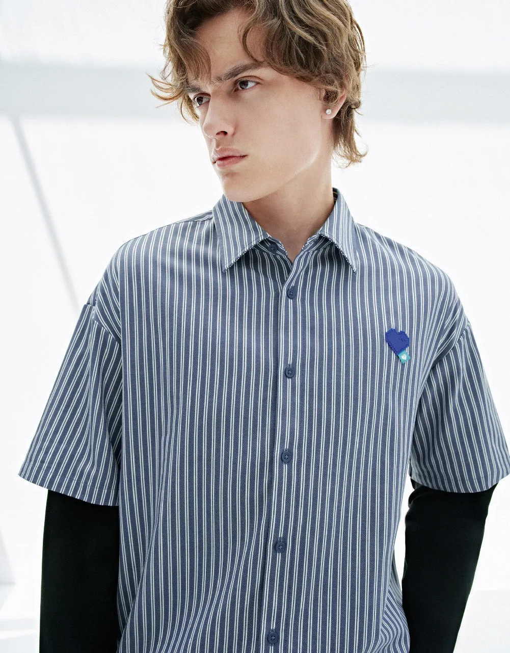 Striped Loose Shirt sold by Urban Revivo product image thumbnail 4