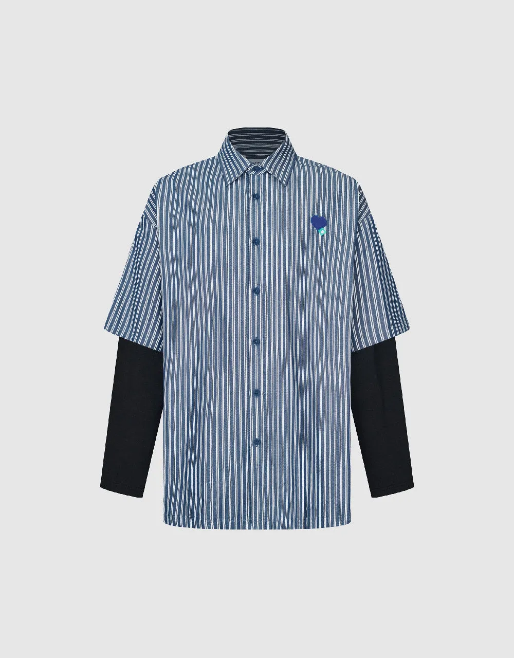 Striped Loose Shirt sold by Urban Revivo product image thumbnail 5