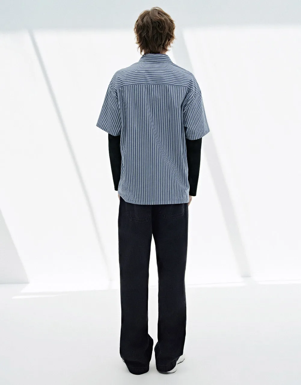 Striped Loose Shirt sold by Urban Revivo product image thumbnail 3