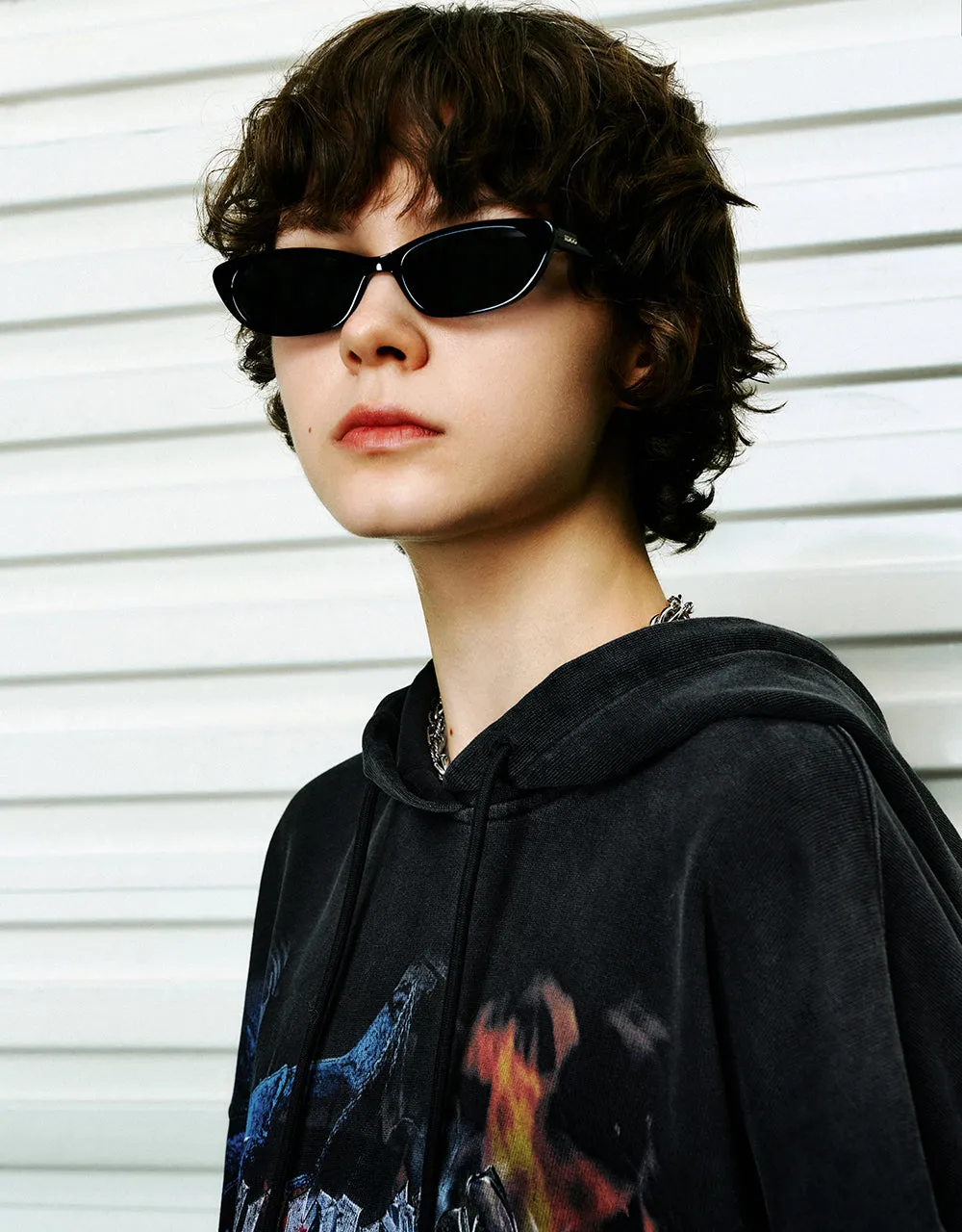 Printed Hooded Loose Sweatshirt sold by Urban Revivo product image thumbnail 5