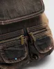 Distressed Denim Mini Backpack sold by Urban Revivo