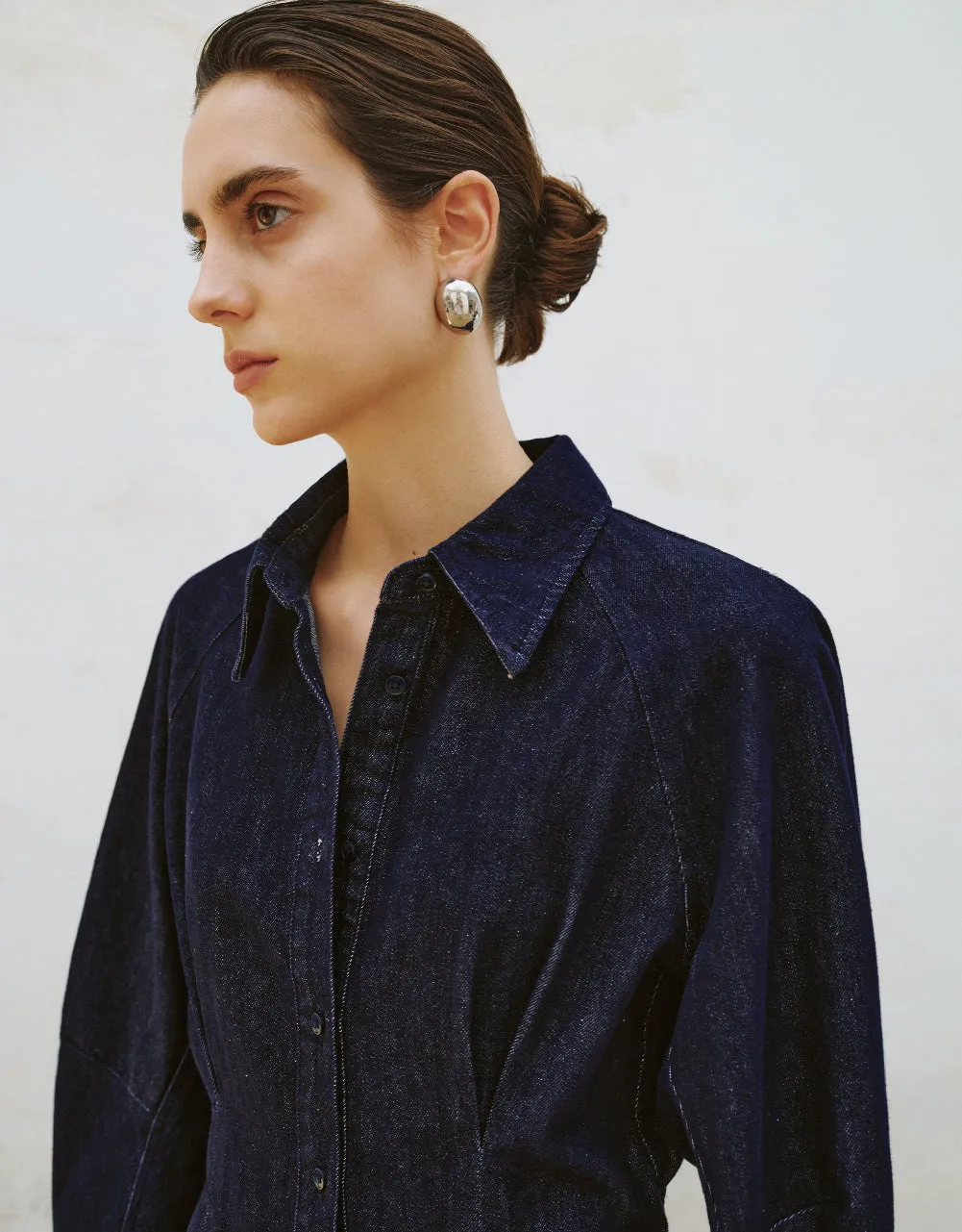 Raglan Sleeve Denim Dress sold by Urban Revivo product image thumbnail 5