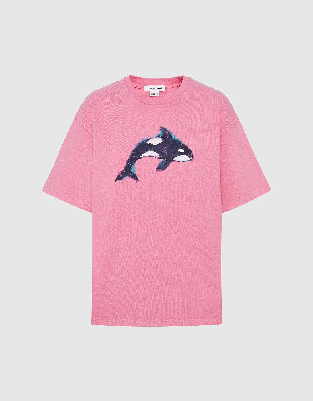 Printed Crew Neck Straight T-Shirt sold by Urban Revivo