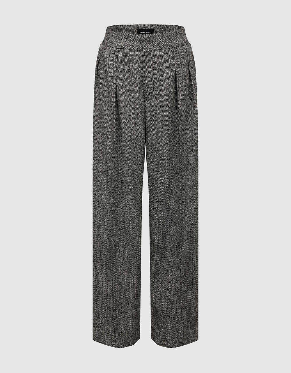Tailored Wide-Leg Pants sold by Urban Revivo