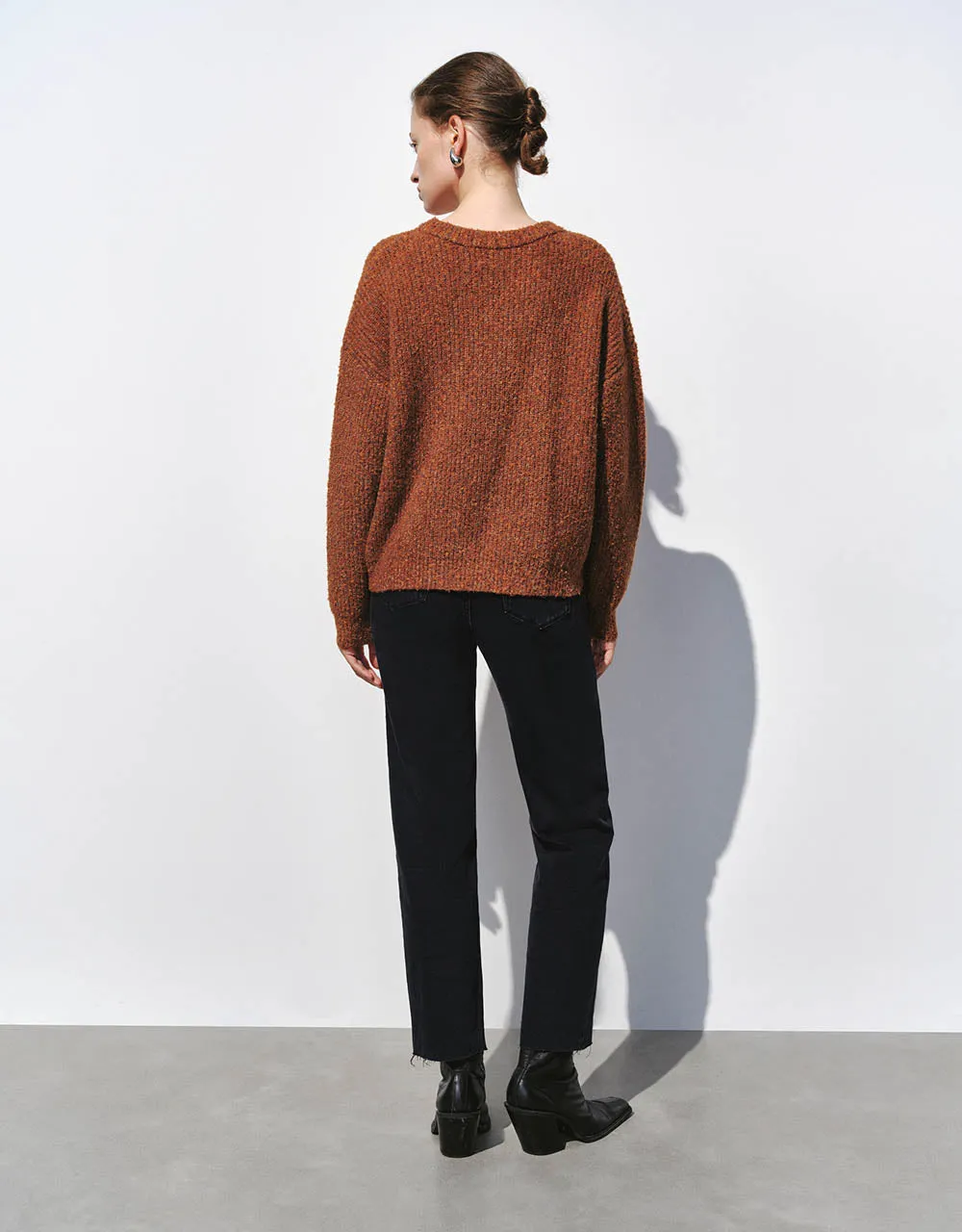 Crew Neck Loose Sweater sold by Urban Revivo product image thumbnail 4