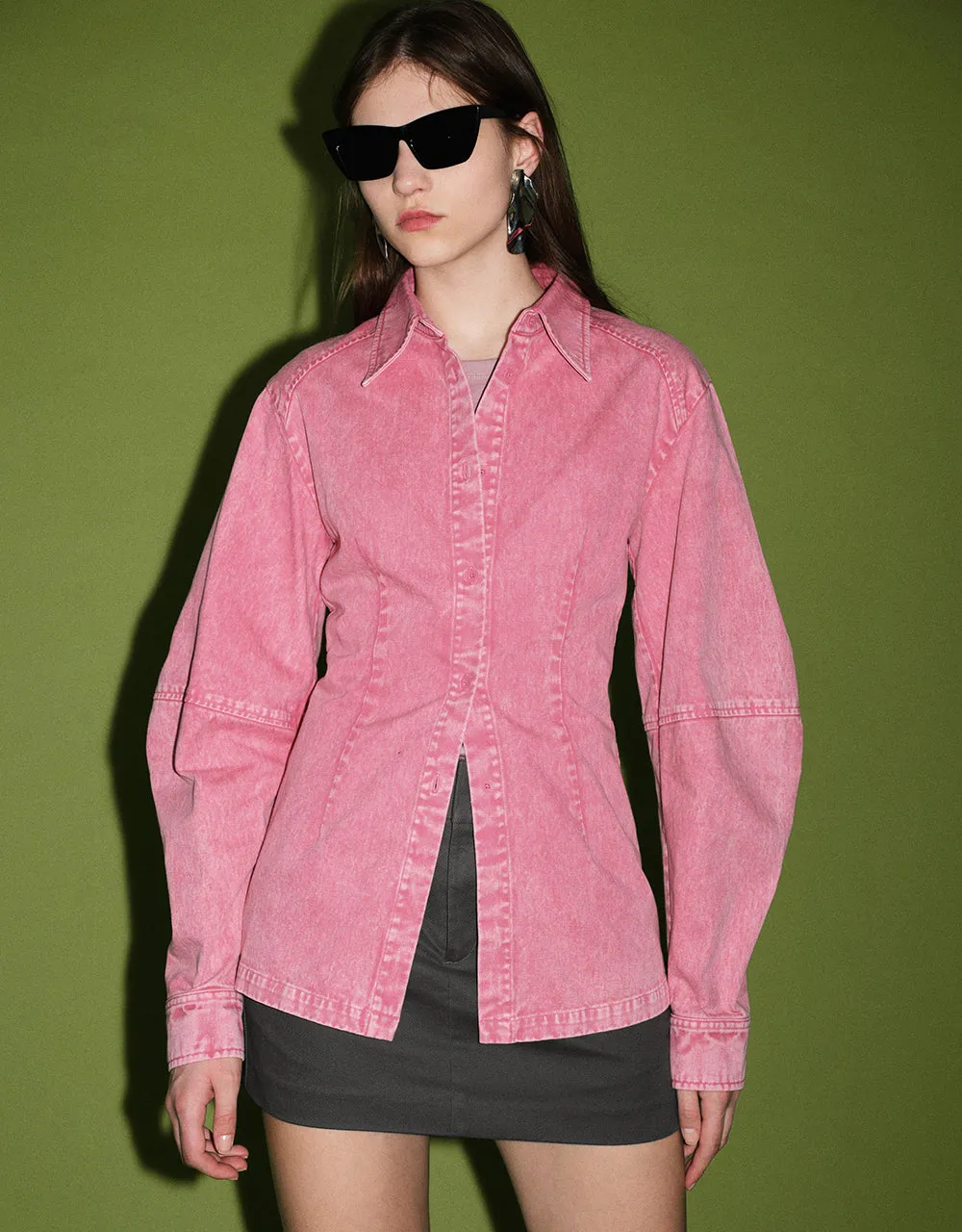 Button Up Loose Shirt sold by Urban Revivo