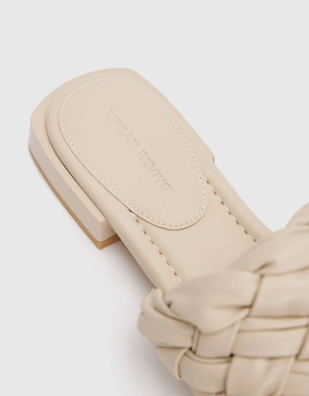 Vegan Leather Square Toe Slippers sold by Urban Revivo product image thumbnail 5