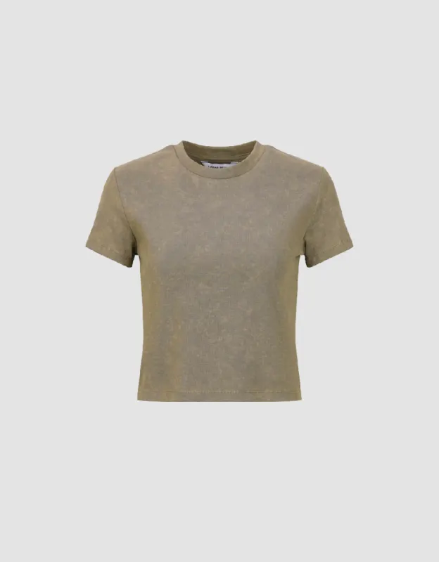 Crew Neck Skinny T-Shirt sold by Urban Revivo