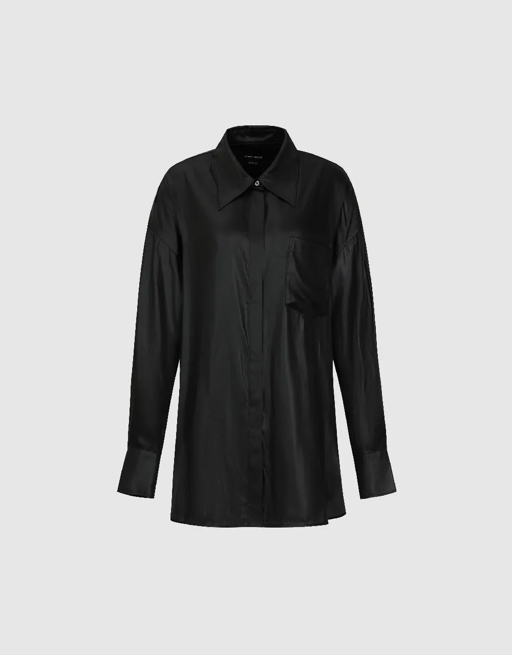 Button Up Straight Shirt sold by Urban Revivo product image thumbnail 2