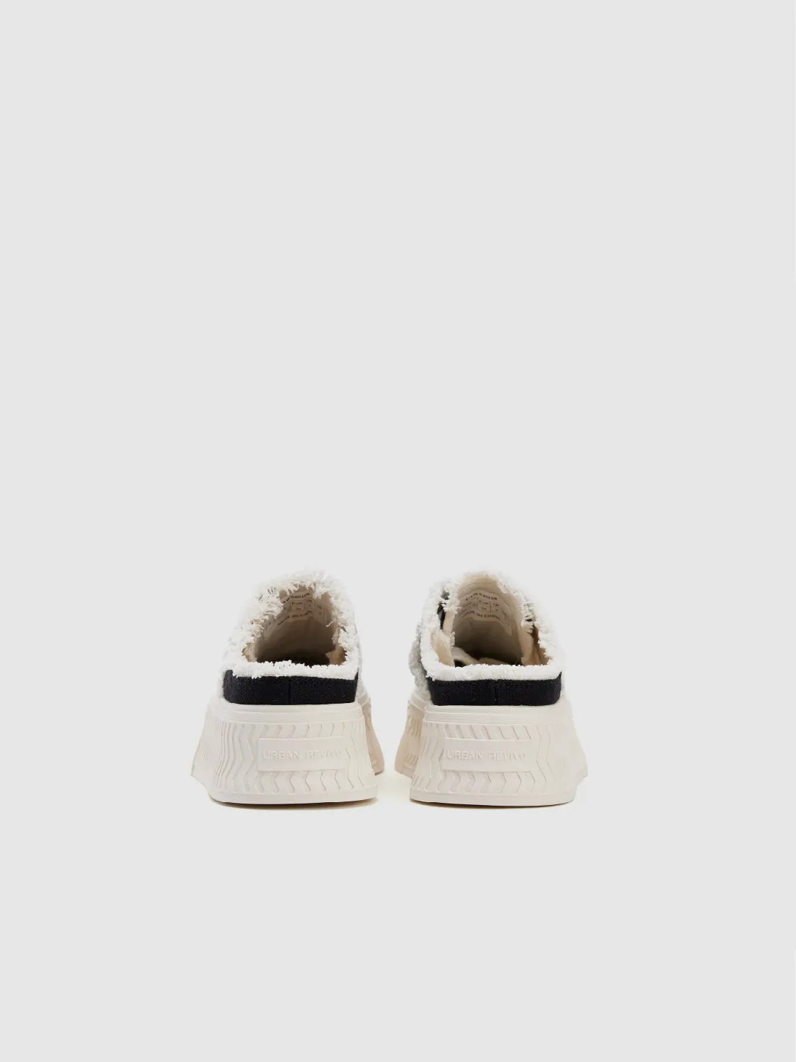 Raw Hem Round Toe Slippers sold by Urban Revivo product image thumbnail 3