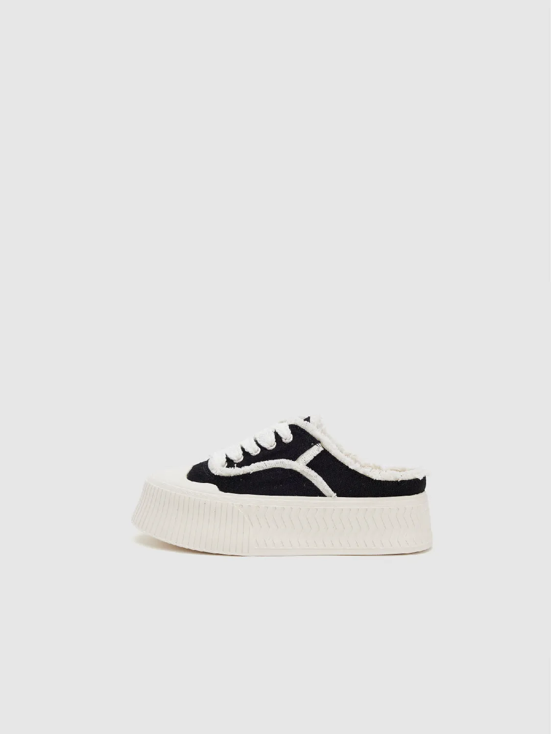 Raw Hem Round Toe Slippers sold by Urban Revivo product image thumbnail 2