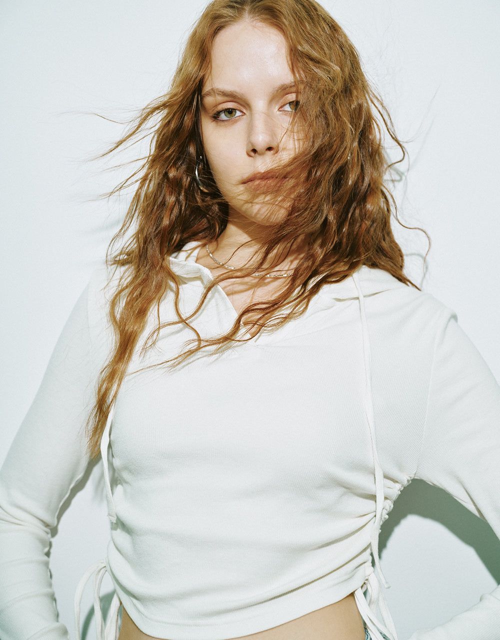 Hooded Skinny T-Shirt sold by Urban Revivo product image thumbnail 4