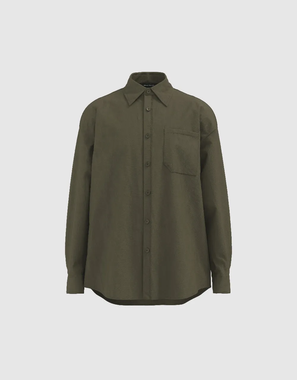 Button Up Straight Shirt sold by Urban Revivo product image thumbnail 2