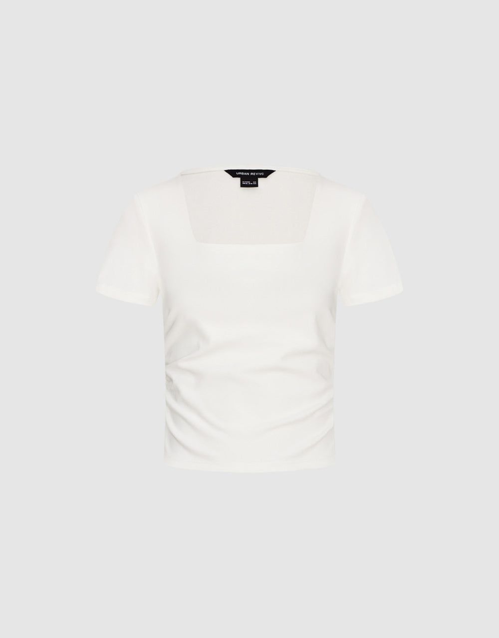 Square-Cut Collar Skinny T-Shirt sold by Urban Revivo product image thumbnail 2