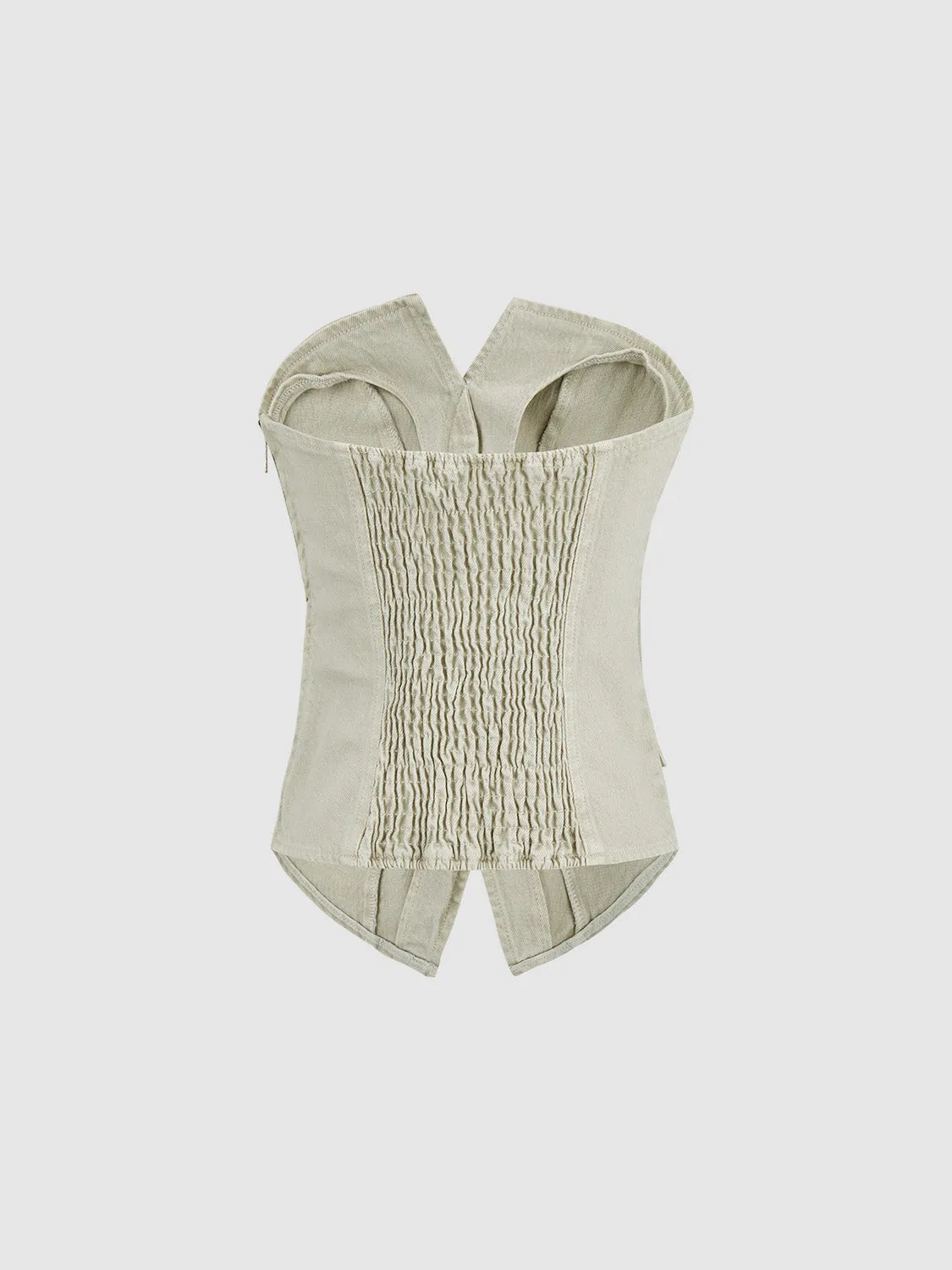 Sleeveless Denim Shirt sold by Urban Revivo product image thumbnail 2