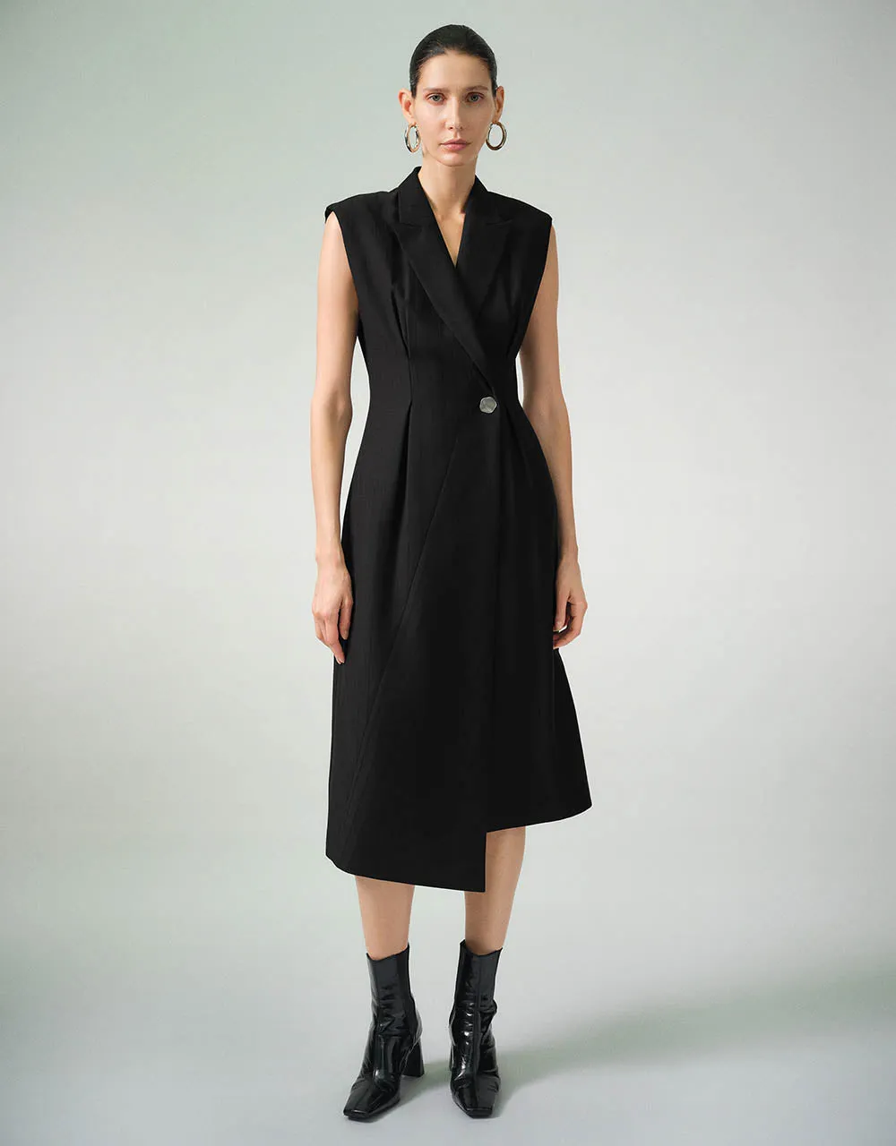 Sleeveless V-Neck Skater Dress sold by Urban Revivo