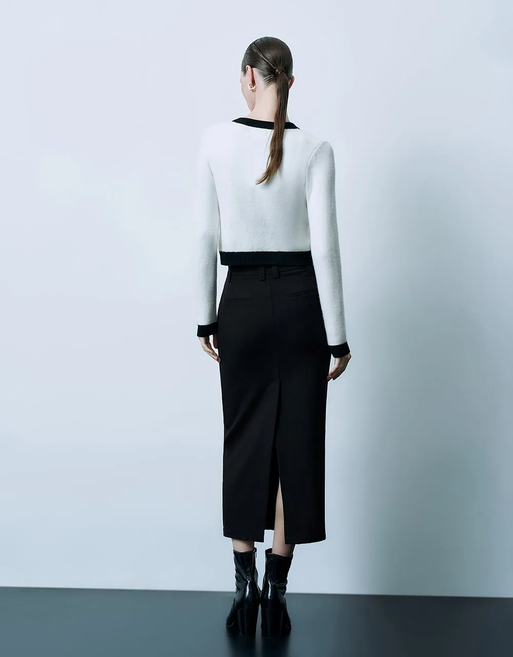 Crew Neck Knitted Cardigan sold by Urban Revivo product image thumbnail 4