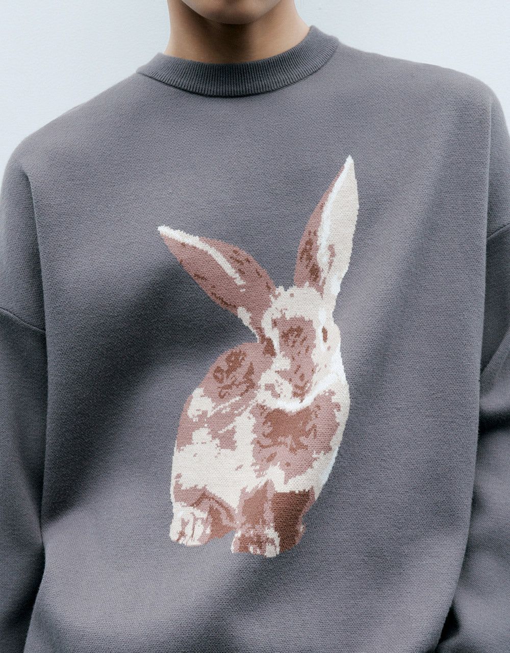 Rabbit Print Sweater sold by Urban Revivo product image thumbnail 3