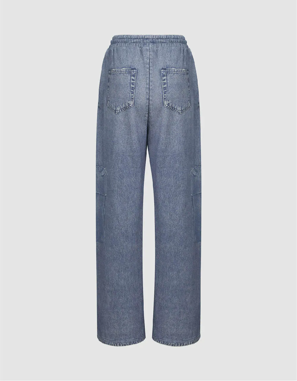 Drawstring Waist Wide-Leg Jeans sold by Urban Revivo product image thumbnail 3