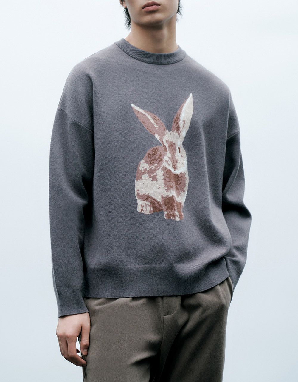 Rabbit Print Sweater sold by Urban Revivo product image thumbnail 4