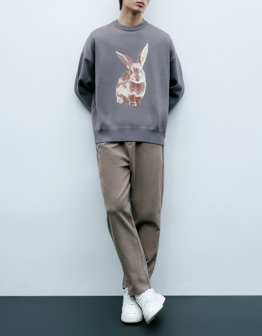 Rabbit Print Sweater sold by Urban Revivo product image thumbnail 2