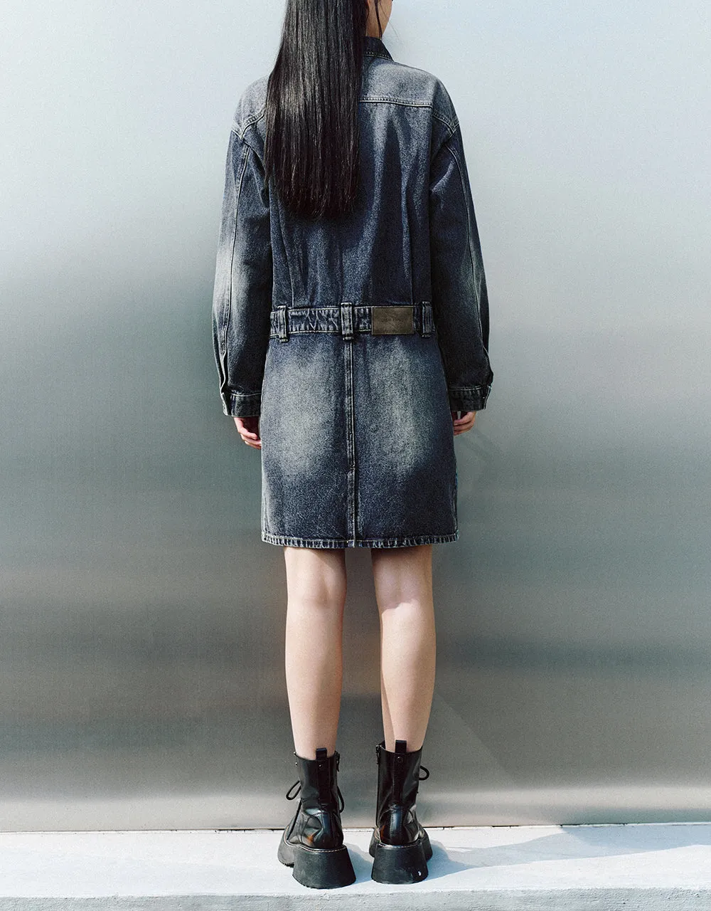 Straight Denim Dress sold by Urban Revivo product image thumbnail 4