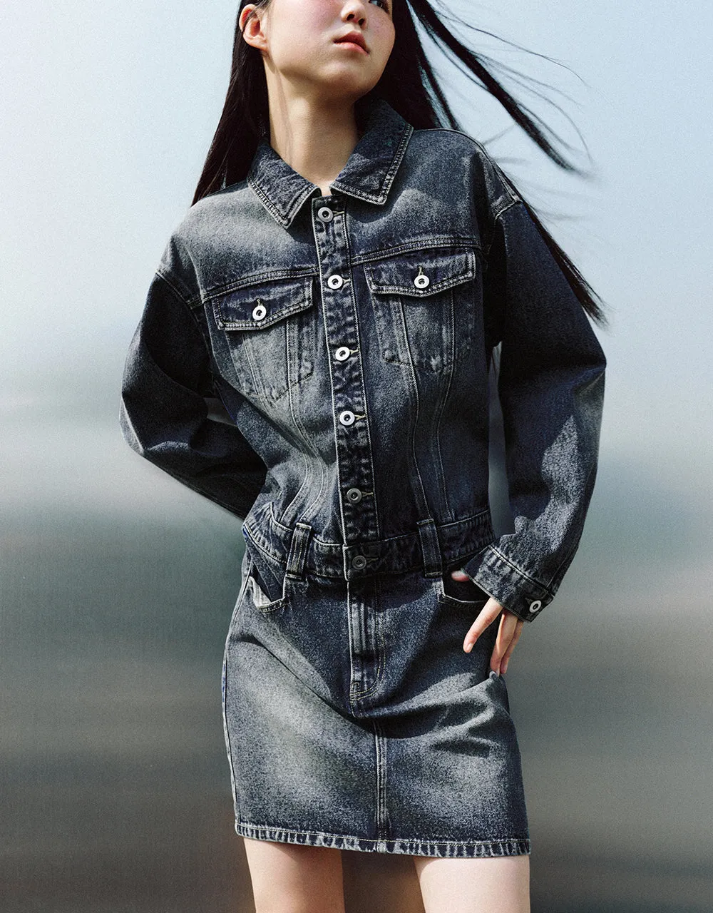 Straight Denim Dress sold by Urban Revivo product image thumbnail 2