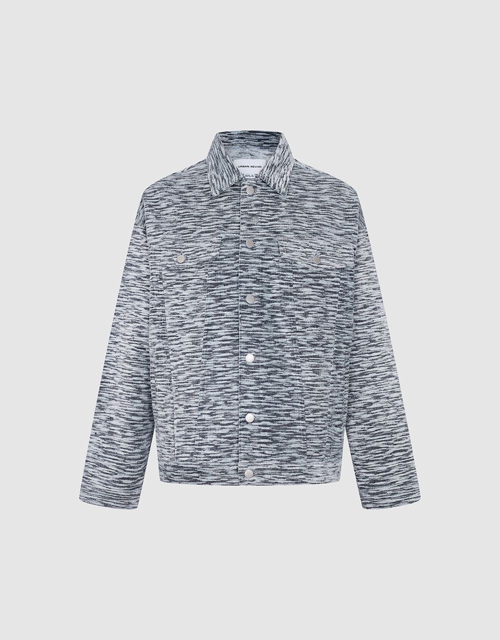 Textured Loose Denim Jacket sold by Urban Revivo product image thumbnail 2