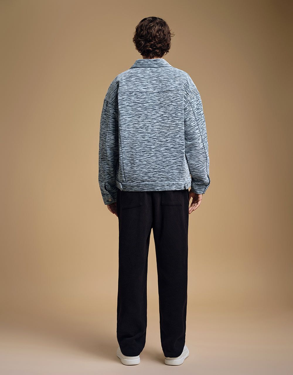 Textured Loose Denim Jacket sold by Urban Revivo product image thumbnail 4