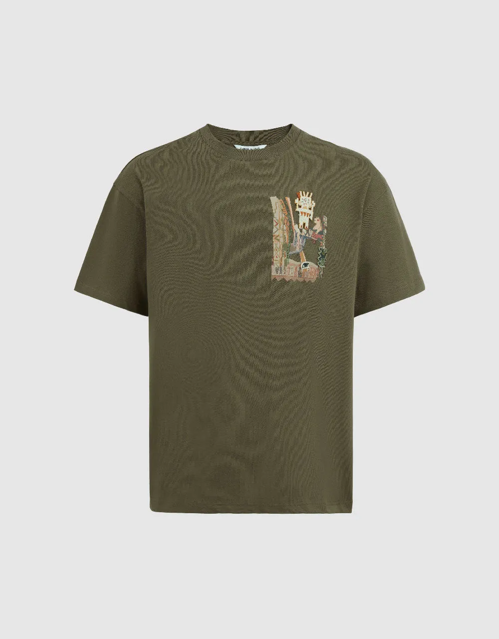 Printed Crew Neck Loose T-Shirt sold by Urban Revivo product image thumbnail 2