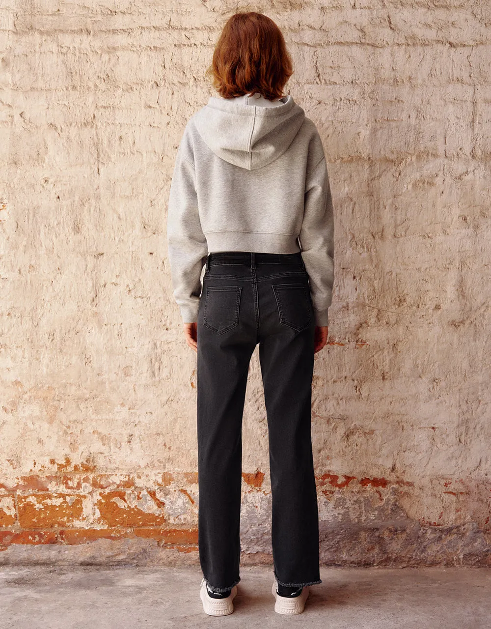 Raw Hem Straight Jeans sold by Urban Revivo product image thumbnail 5