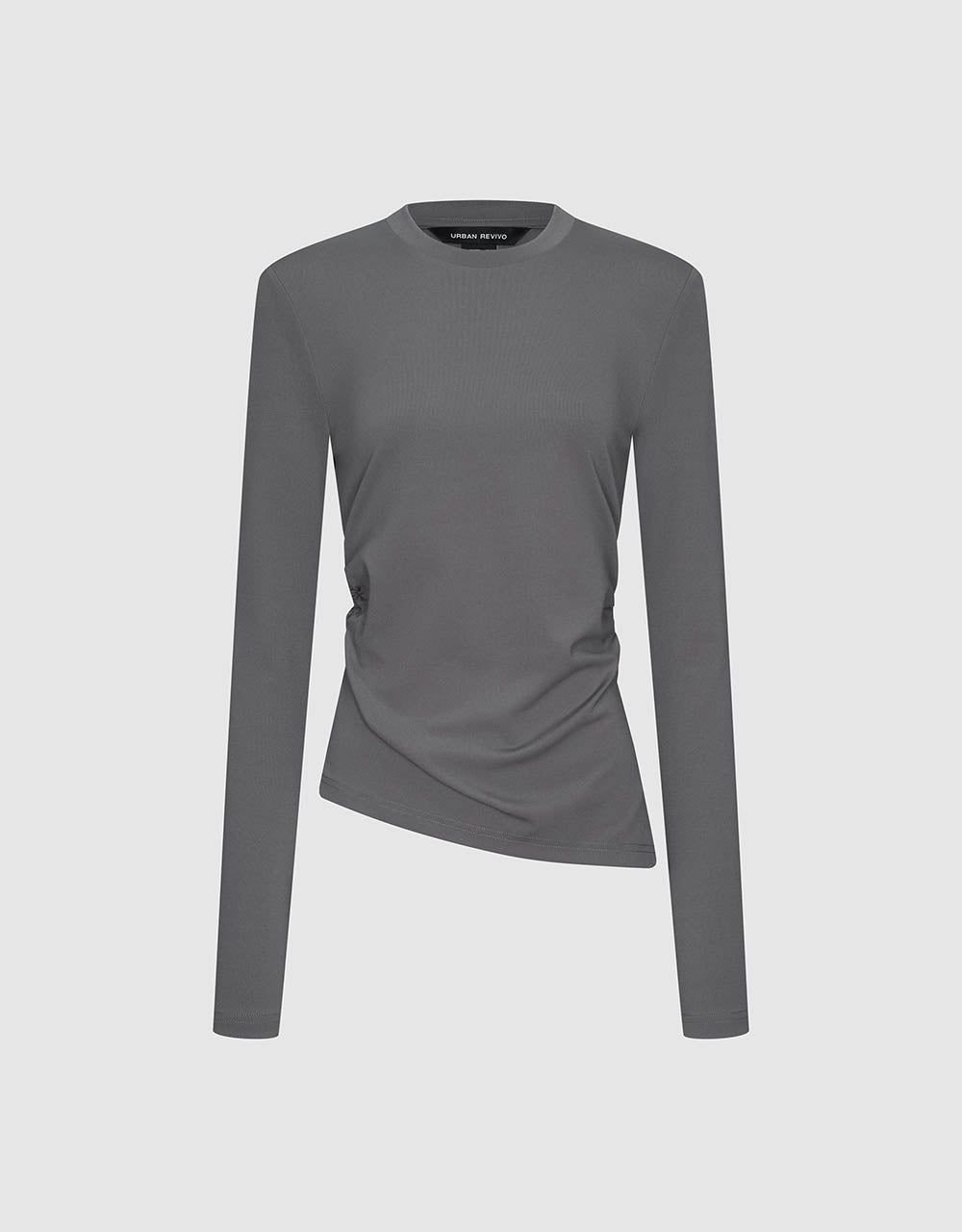 Crew Neck Knitted Skinny T-Shirt sold by Urban Revivo product image thumbnail 2