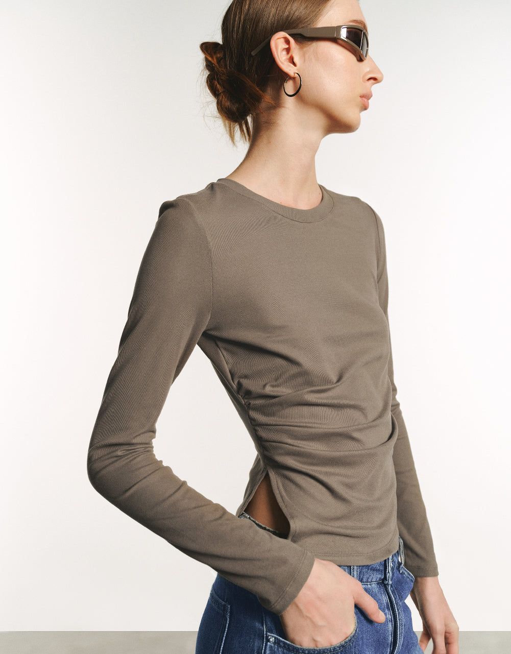 Crew Neck Knitted T-Shirt sold by Urban Revivo product image thumbnail 3