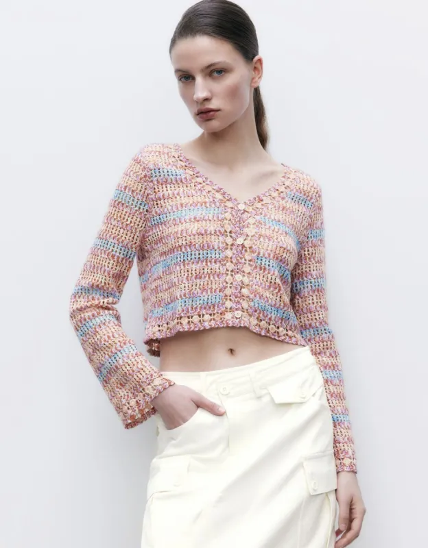 Knitted Tweed Cardigan sold by Urban Revivo
