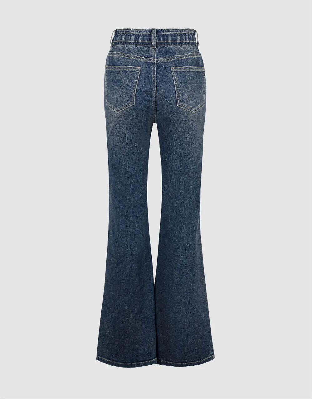 Split Hem Flare Jeans sold by Urban Revivo product image thumbnail 3