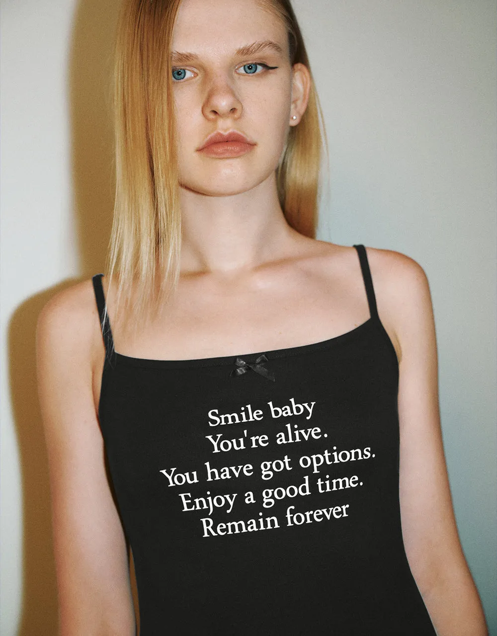 Letter Printed Straight Cami Dress sold by Urban Revivo product image thumbnail 4