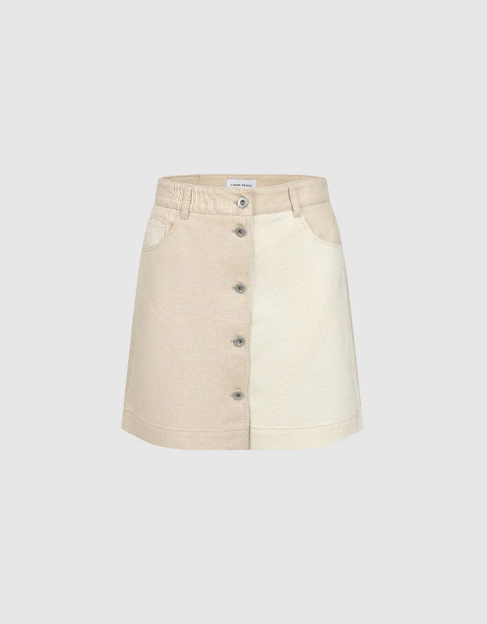 Two Toned Mini A-Line Skirt sold by Urban Revivo