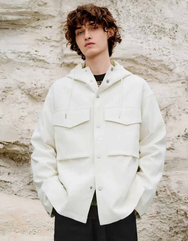 Drop Shoulder Sleeve Straight Jacket sold by Urban Revivo