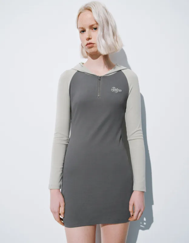 Raglan Sleeve Hooded Skinny Dress sold by Urban Revivo