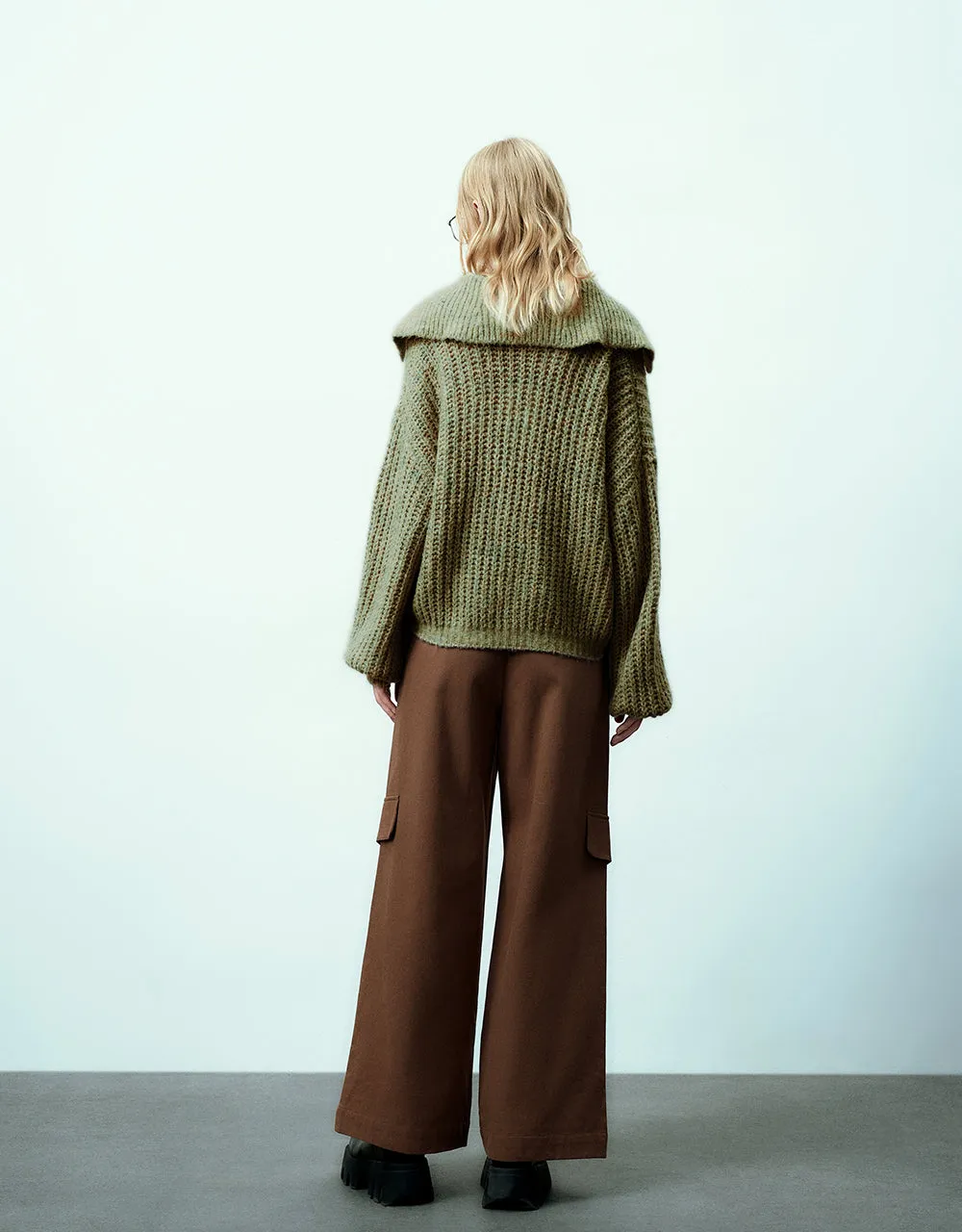Loose Knitted Wide-Leg Pants sold by Urban Revivo product image thumbnail 5
